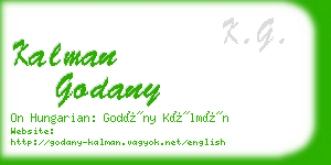 kalman godany business card